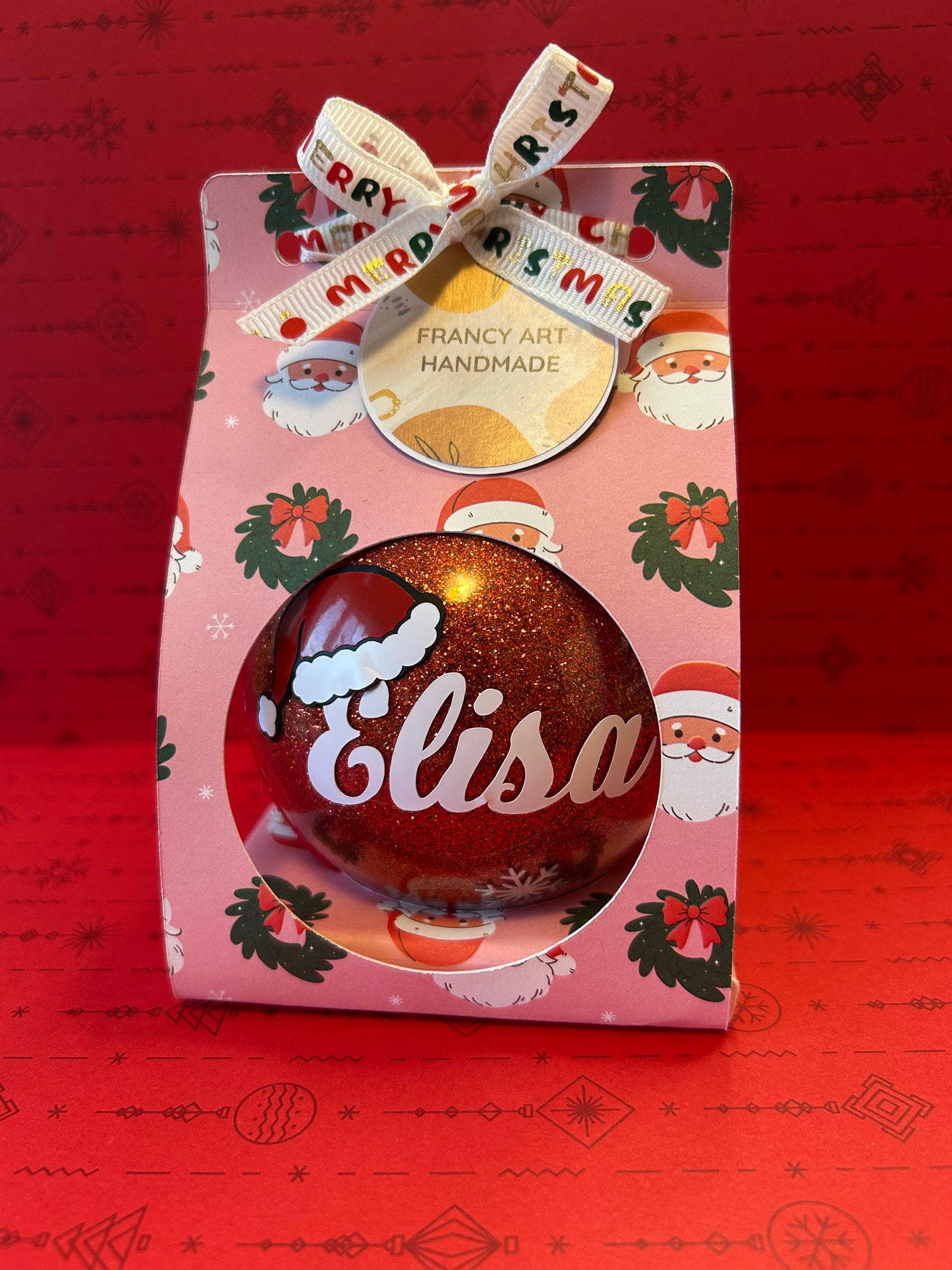 pallina di natale personalizzata Artigianale