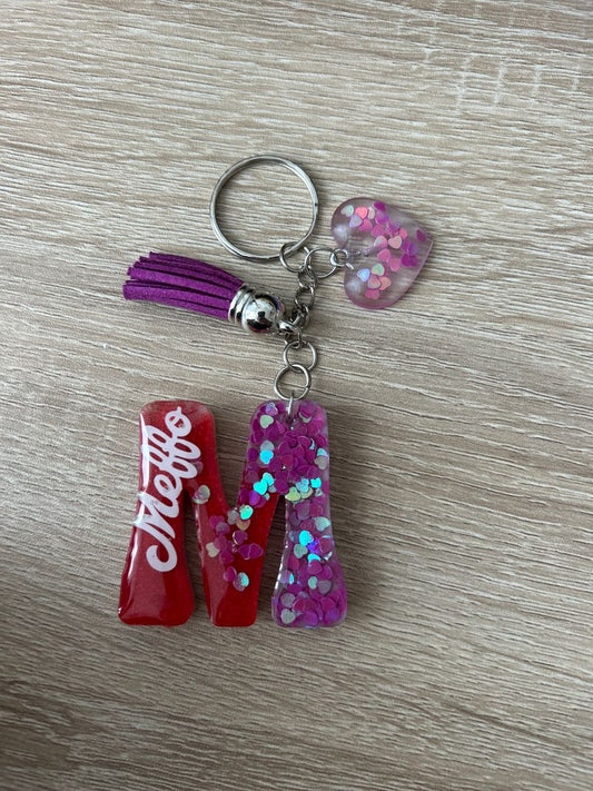 Portachiavi Personalizzati in Resina - Lettere dell'Alfabeto