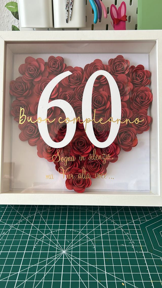 shadow box compleanno