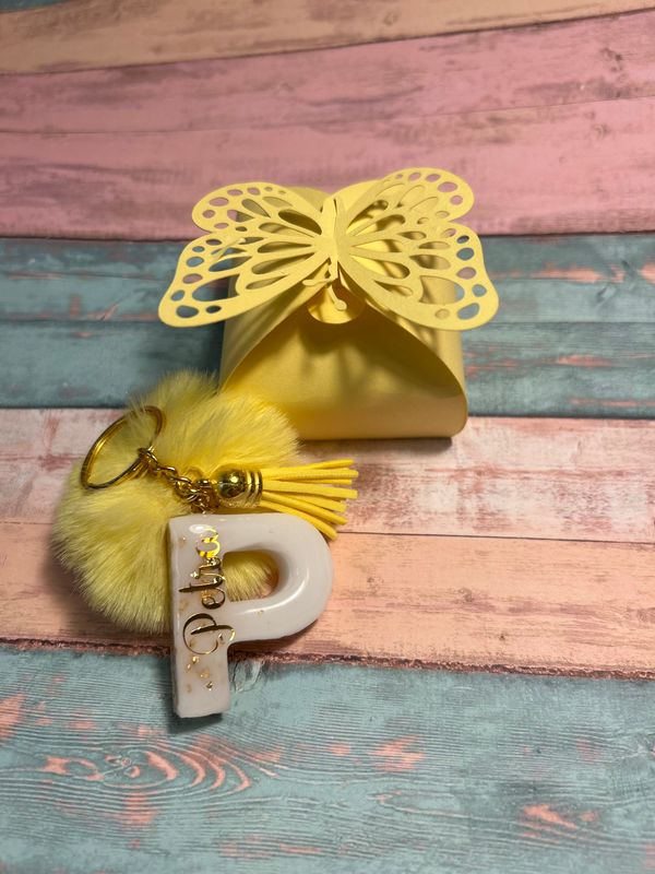 Portachiavi Personalizzati in Resina - Lettere dell'Alfabeto