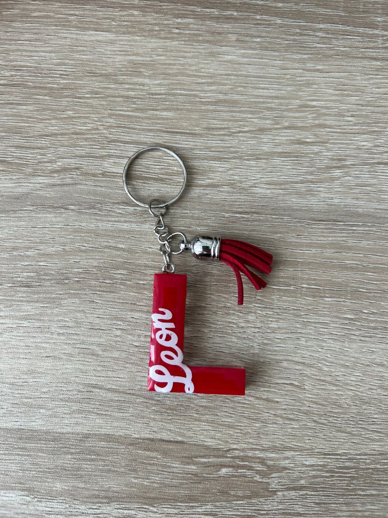 Portachiavi Personalizzati in Resina - Lettere dell'Alfabeto