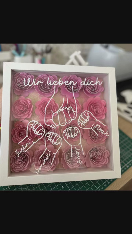 Shadowbox Personalizzata - Festa della Mamma e Famiglia
